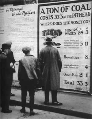 英國礦工舉行罷工