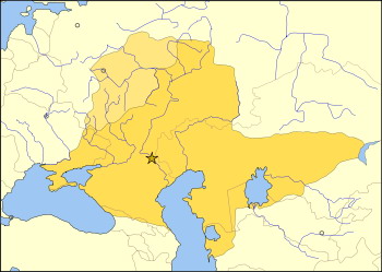 金帳汗國軍隊在亦敵忽率領下進抵莫斯科城下