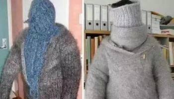 女友織的毛衣好暖和啊